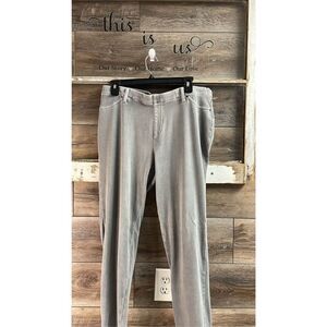 FADED GLORY Womens Elastic Waist Skinny Stretchy Jeans Size XL 16/18 Rhino Gray